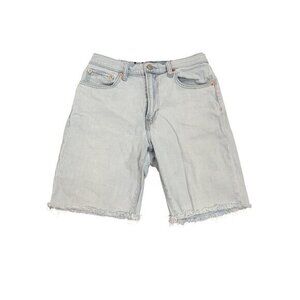 Gap Womens Light Wash Denim Cutoff Shorts Size 27 Mid Rise Frayed Hem Casual Sty